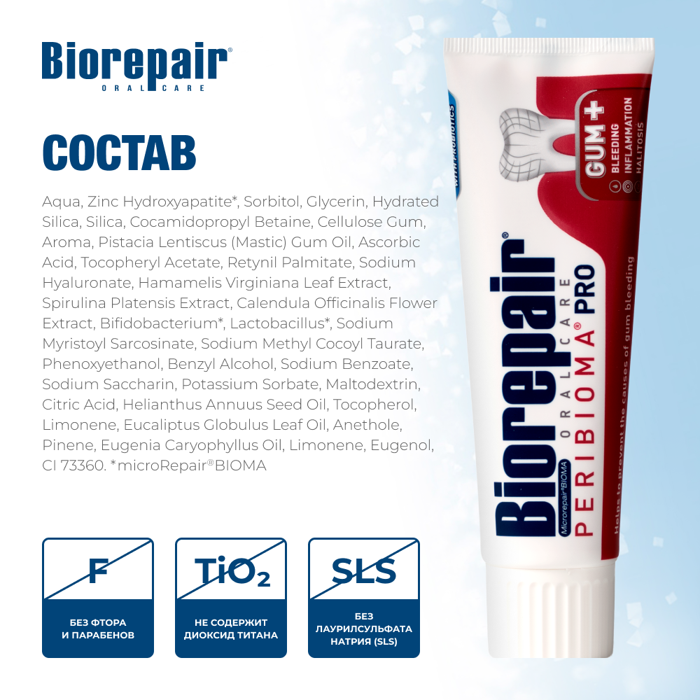 Biorepair PERIBIOMA Зубная паста